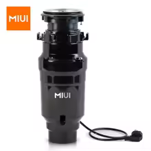 MIUI הזנה רציפה אשפה לרשות עם קול הפחתה, 1/2 HP מזון פסולת Disposer עם נירוסטה טחינת מערכת